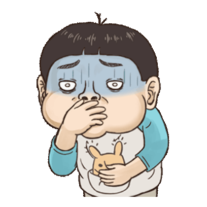 吃得太饱了 sticker