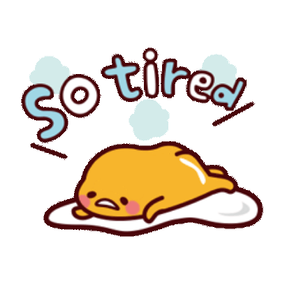 so tired sticker