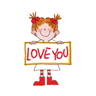 love you sticker