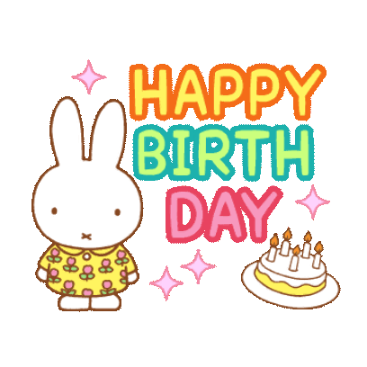 happy birth day sticker