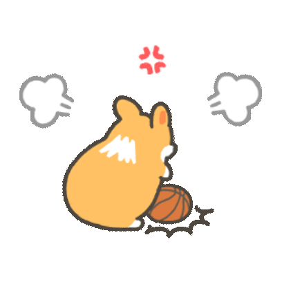 basketball corgi 7 sticker