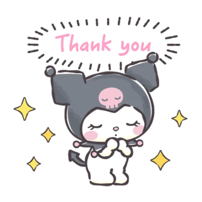 thank you sticker