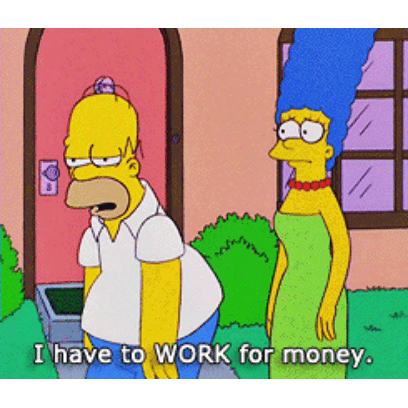 i have to work for money sticker