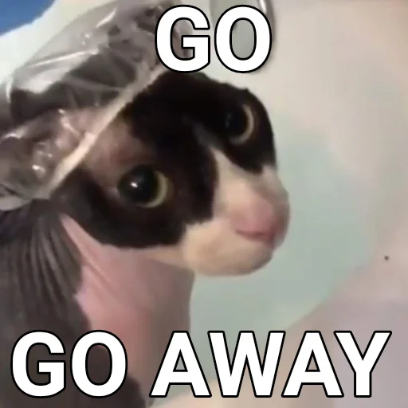 go away sticker