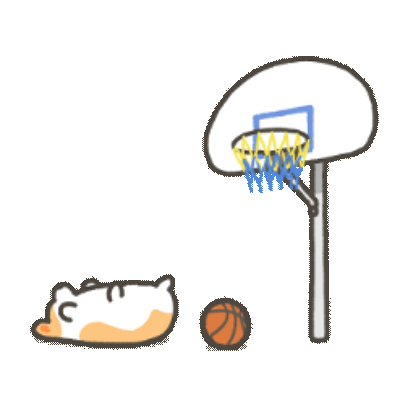 basketball corgi 11 sticker