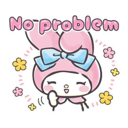 no problem sticker