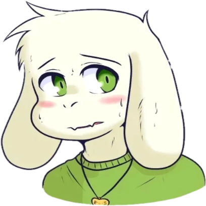ASRIEL DREEMURR UNDERTALE 3 sticker