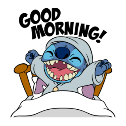 good morning sticker