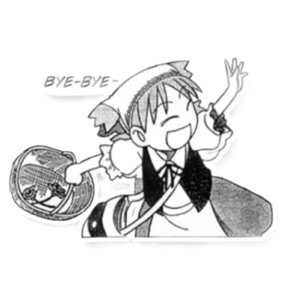 bye-bye sticker