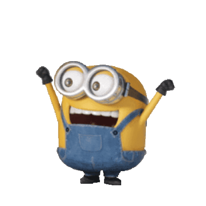 minions animtated 9 sticker