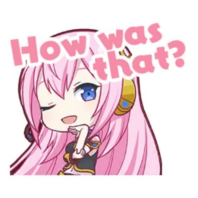 how was that? sticker