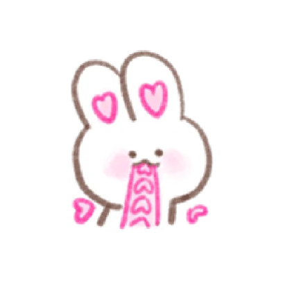 BUNNY IN-LOVE 8 sticker