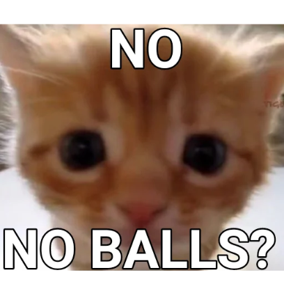 no balls sticker