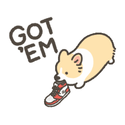 basketball corgi 22 sticker