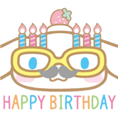 happy birthday sticker