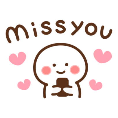 miss you sticker
