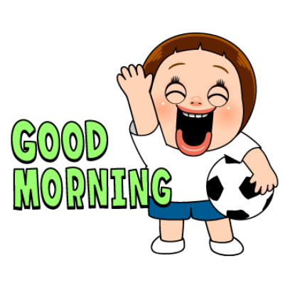 good morning sticker