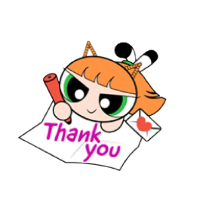 thank you sticker
