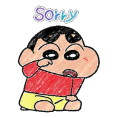 sorry sticker