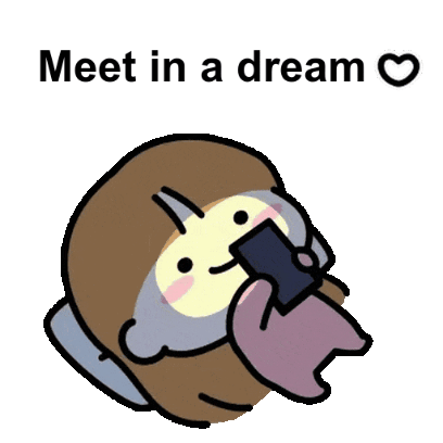 meet in a dream sticker