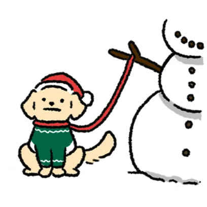Let's go! The Arctic Express Dog is departing! 8 sticker