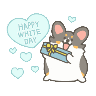 happy white day sticker