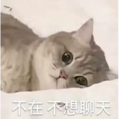 不在不想聊天 sticker