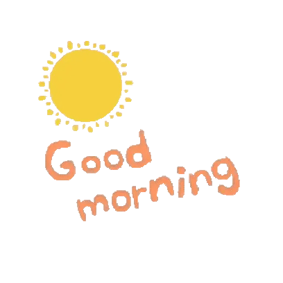 good morning sticker