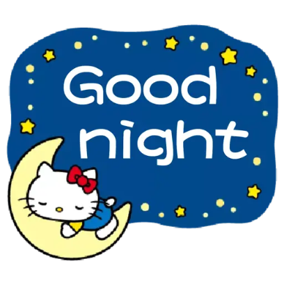 good night. sticker