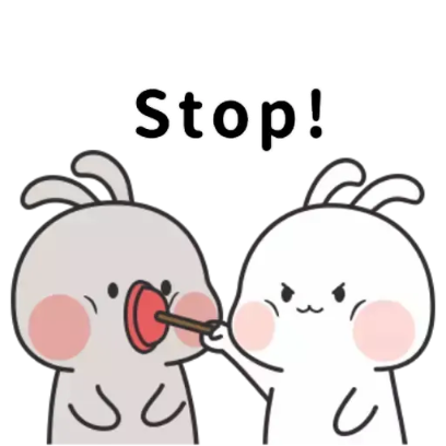 stop! sticker