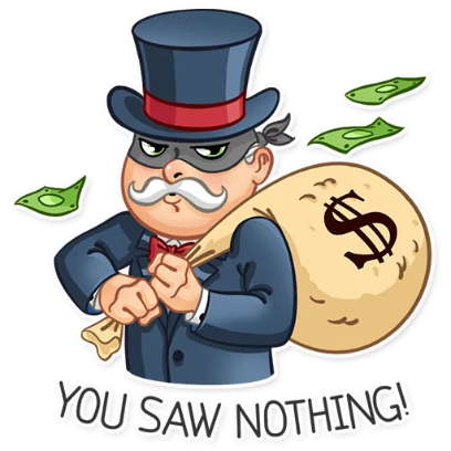 you saw nothing! sticker