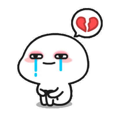 heart broke sticker