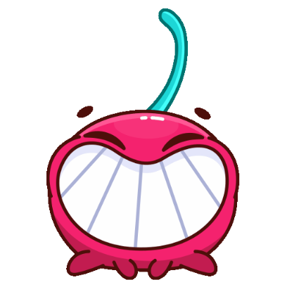 big mouth sticker