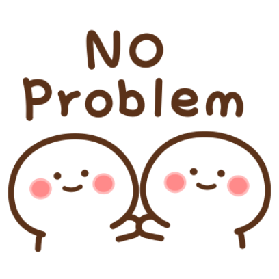 no problem sticker