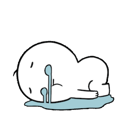 crying faint sticker