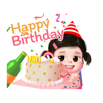 happy birthday sticker