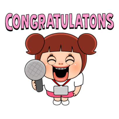 congratulatons sticker
