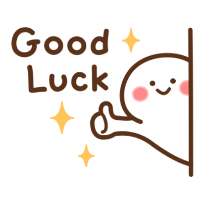 good luck sticker