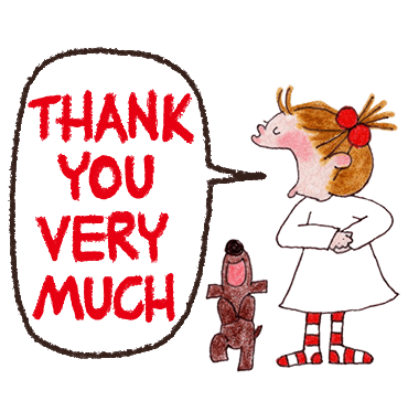 thank you very much sticker