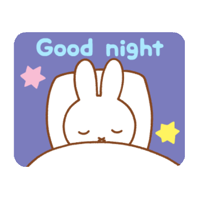 good night sticker