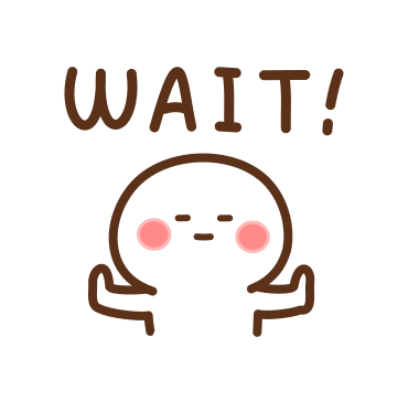 wait! sticker