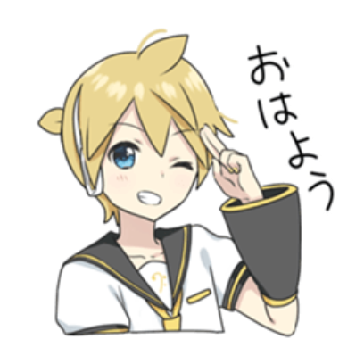 good morning sticker