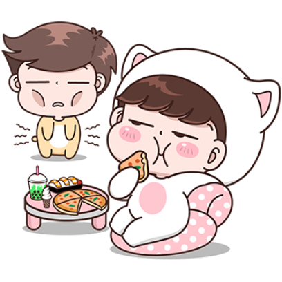 你不许吃 sticker