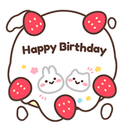 happy birthday sticker