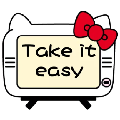 take it easy sticker