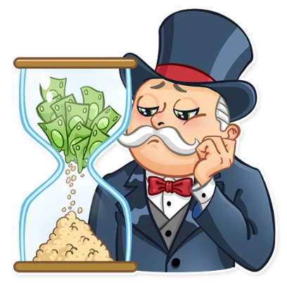 waiting $ sticker