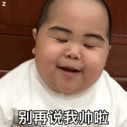 别再说我帅啦 sticker