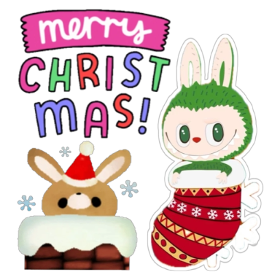 merry christmas! sticker