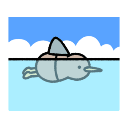 swimming sticker