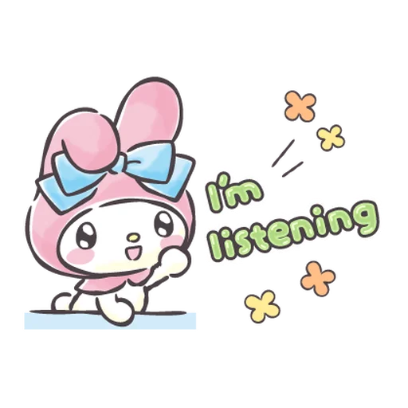 i'm listening sticker